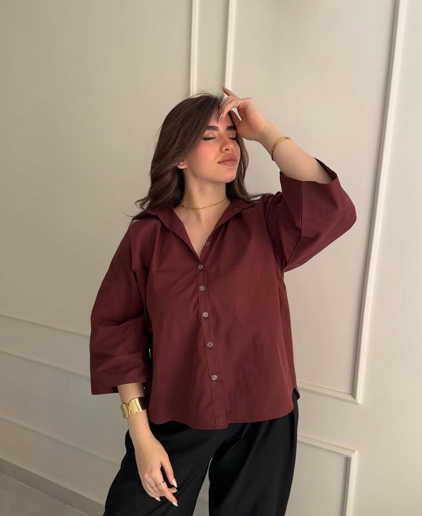 Burgundy T-shirt